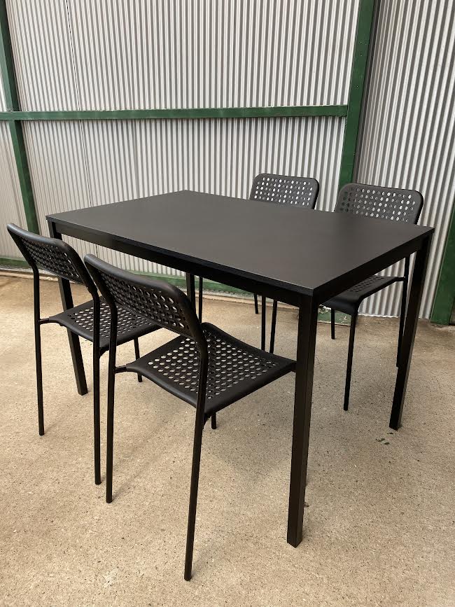 IKEA SANDSBERG/ADDE ダイニングテーブル＆チェアSET