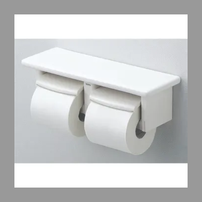 TOTO　棚付二連紙巻器　トイレ　トイレットペーパーホルダー　